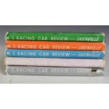 Five Motor Sport Racing Car Review yearbooks for 1953, 55, 56, 57 and 58, all with dust jackets