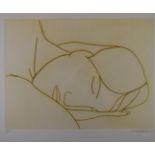 Derrick Greaves (1927-2002) signed limited edition (19/150) Sleeping Head, signed, dated 80 and