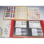 A large stamp collection in albums, stockbooks and envelopes, mainly mint GB, gutter pairs,