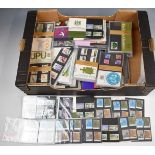 A large collection of GB presentation and year packs, many multiples from pre-decimal to decimal