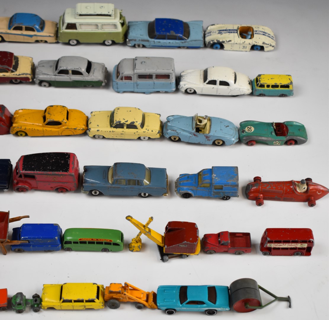 A collection of vintage Dinky, Corgi and similar diecast model vehicles to include Humber Hawk - Image 3 of 7