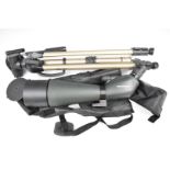 Barr & Stroud Safari spotting scope in carry case, together with folding tripod.