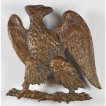Possible French Imperial Eagle brass badge, height 10cm