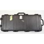 Peli shotgun or rifle heavy duty flight or carry case with padded interior and wheels, 95 x 42 x