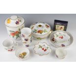 Royal Worcester oven and table ware decorated in Evesham Gold, approximately thirty three pieces