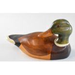 Country Tradition of Waterloo signed limited edition 1 of 2 carved wooden Mallard duck decoy, length