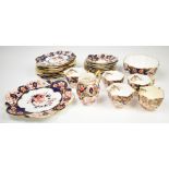 Foley decorative tea ware decorated in pattern no 6075, approximately twenty eight pieces