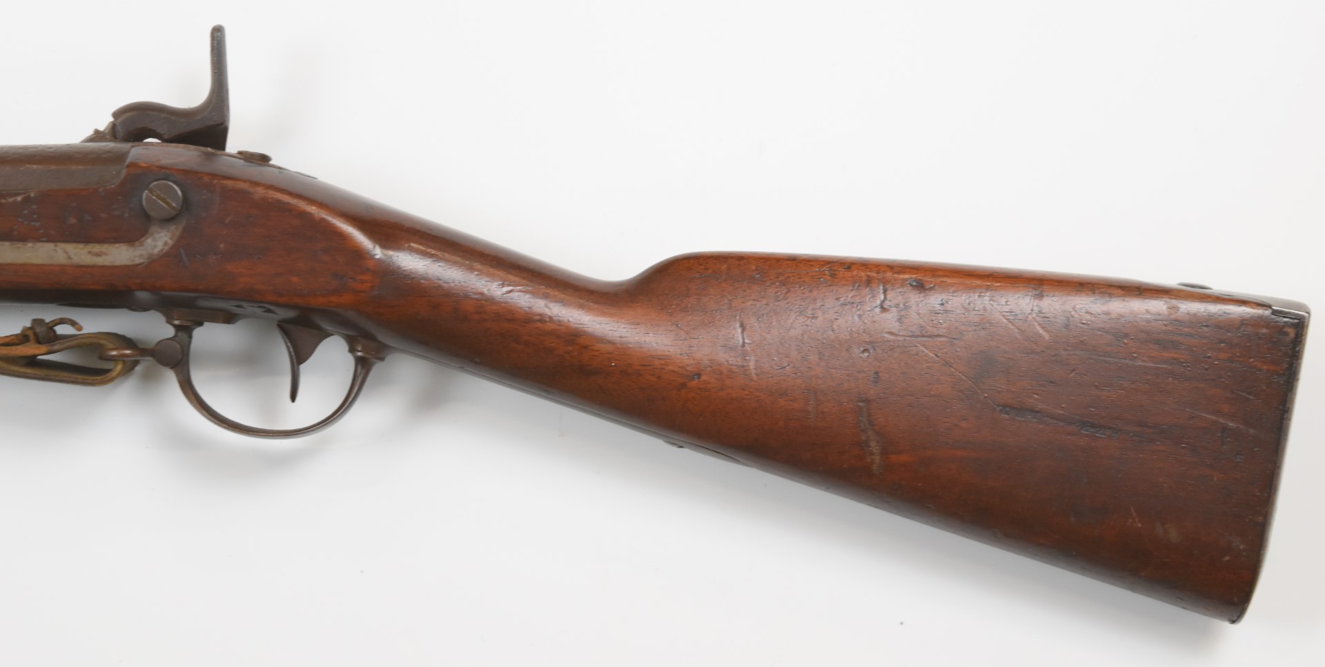 Springfield Armory model 1842 pattern percussion hammer action musket with lock stamped 'Spring - Image 8 of 10