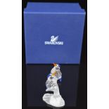 Swarovski Crystal glass Paradise Birds Malachite Kingfishers, in original box.