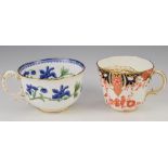 Victorian Royal Worcester over sized tea cup with interior decoration, together with a Royal Crown