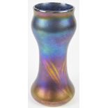 John Ditchfield for Glasform iridescent waisted glass vase, signed 'J Ditchfield 3540 Glasform' to