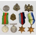 Royal Navy WW2 medals comprising 1939/45 Star, Atlantic Star and Defence and War Medals together