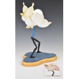 Sarah Jane Szikora novelty sculpture 'Swan Lake' from the Off The Wall series, signed to base,