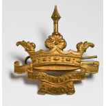 Royal Navy WW1 Royal Navy Division Anson Battalion cap badge with J.R. Gaunt tablet to reverse