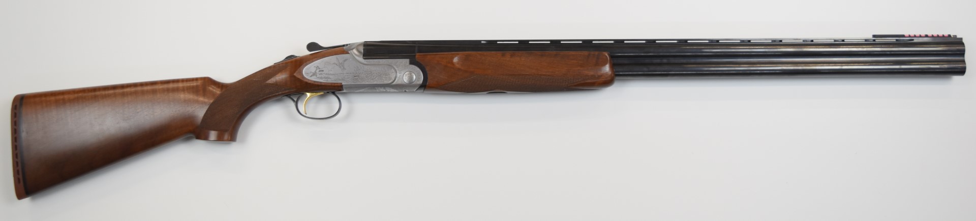 Sabatti 12 bore over under ejector shotgun with engraved scenes of birds to the sidelock plates - Image 2 of 12