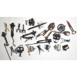 Large collection of animal traps, some named P+M, XXX, FH and Co, Fenn etc