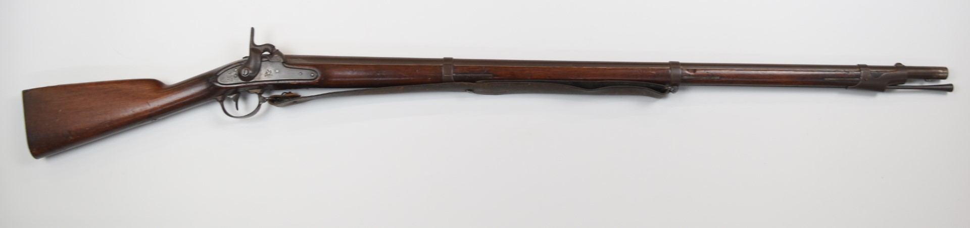 Springfield Armory model 1842 pattern percussion hammer action musket with lock stamped 'Spring - Image 2 of 10