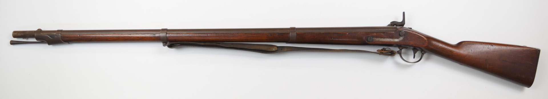 Springfield Armory model 1842 pattern percussion hammer action musket with lock stamped 'Spring - Image 7 of 10