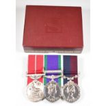 Royal Air Force group of three medals comprising EIIR British Empire Medal, Campaign Medal and