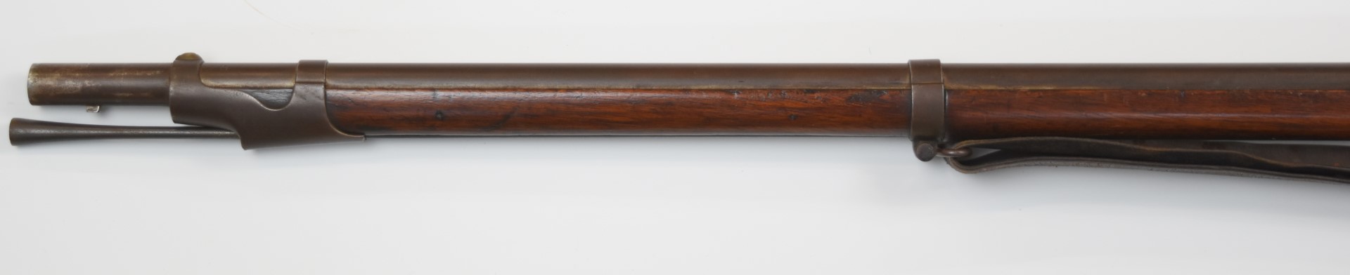 Springfield Armory model 1842 pattern percussion hammer action musket with lock stamped 'Spring - Image 10 of 10