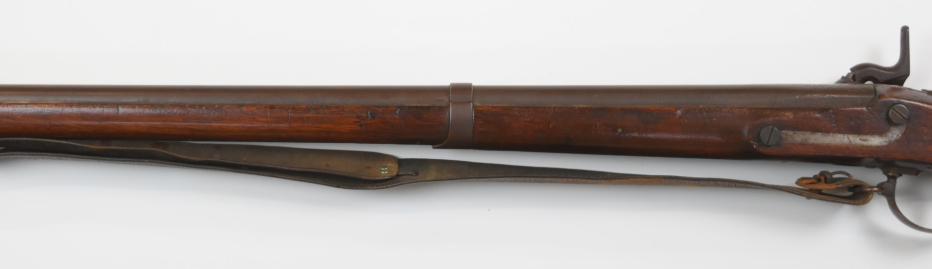 Springfield Armory model 1842 pattern percussion hammer action musket with lock stamped 'Spring - Image 9 of 10