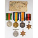 British Army WW1 medal pair comprising War and Victory Medal named to 4957 Acting Cpl G L Lowe, Army