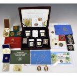 Beatrix Potter collection of slabbed ingots with stamp covers in fitted wooden box, together with