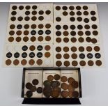 A boxed UK penny collection, Queen Victoria onwards
