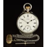 Gloucester Rugby Club interest G Baker of Gloucester hallmarked silver pocket watch with inscription