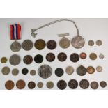 A small group of UK coins, George III onwards includes a contemporary James II copy of a crown,