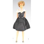 Barbie 'Midge' doll by Mattel with black/white cocktail dress, black shoes and jointed legs,