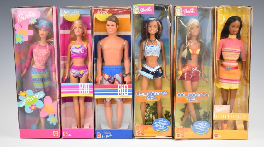 Ten Mattel Barbie dolls from the Rio de Janeiro, Califonia Girl and Boutique collections, all in - Image 2 of 3