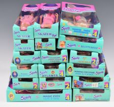 Seventeen Hasbro Sindy dolls mostly dating to the mid 1990's to include Atlanta Swimming Sindy