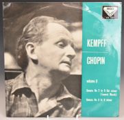Kempff - Chopin Volume 3 (SXL 2025) wide groove, record and cover appear at least VG