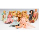 A collection of ten 1960's & 1970's Mattel Barbie dolls including original vintage clothing, some