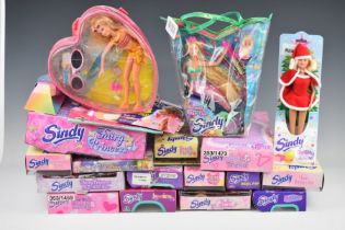 Fifteen Vivid Imaginations SIndy dolls, mostly dating to the early 2000's to include Magic Move