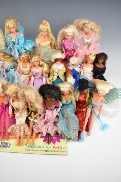 Twenty-two Mattel Barbie dolls dressed in evening clothing with accessories. - Image 4 of 4