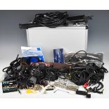 Guitar leads, parts and accessories, including Fender and Levis straps