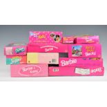 Eleven Mattel Barbie dolls dating mainly to the 1990's including Share a Smile Becky 15761,