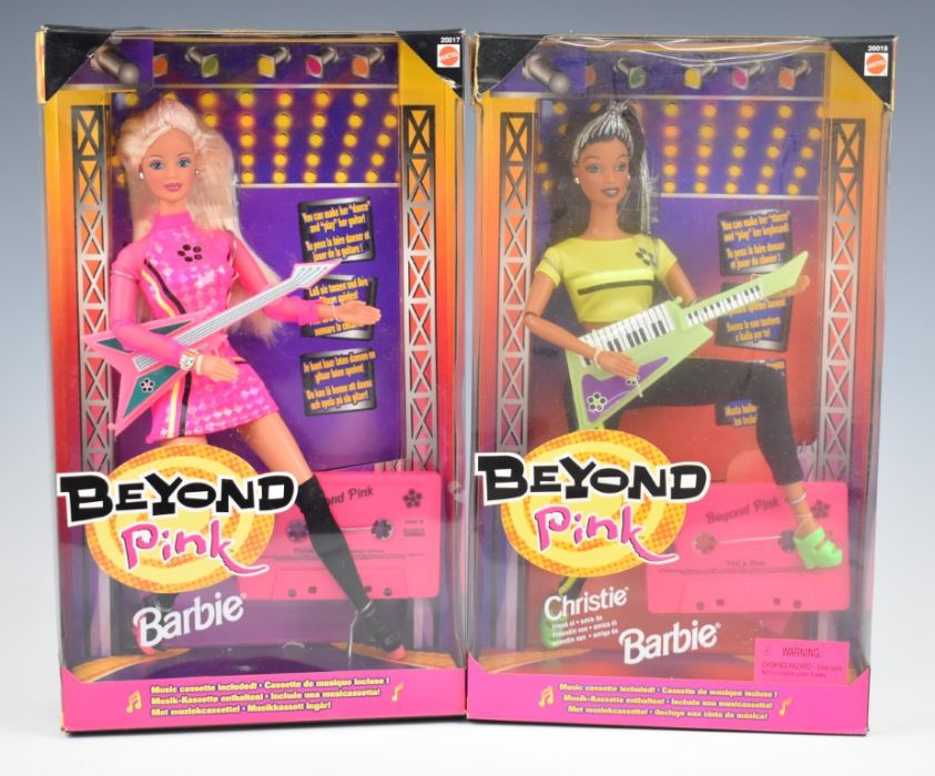 Seven Mattel Barbie dolls dating to the 1990's including Olympic Skater 18501, Beyond Pink 20017 and - Image 2 of 4