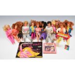 Twelve Mattel Barbie dolls from the 'Rock Stars' and 'Rockers' collections, with clothing and
