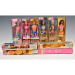 Ten Mattel Barbie dolls from the Rio de Janeiro, Califonia Girl and Boutique collections, all in