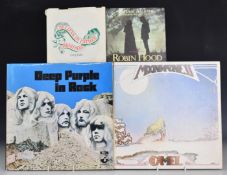 Approximately 80 albums, mostly rock including Jimi Hendrix, Ten Years After, Bob Dylan, Genesis,