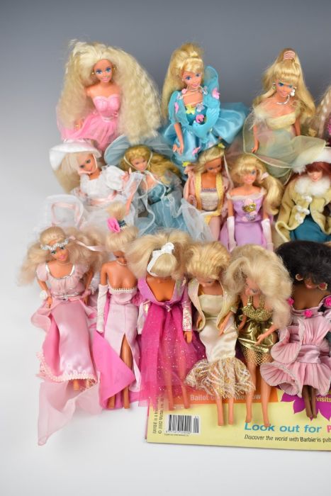 Twenty-two Mattel Barbie dolls dressed in evening clothing with accessories. - Image 3 of 4