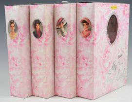 Four Mattel My Fair Lady Collector Edition Barbie dolls, all in original boxes.