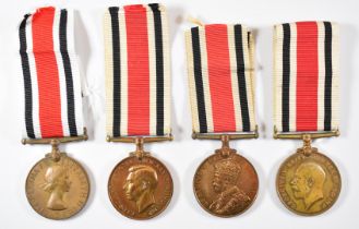 Four Special Constabulary Long Service Medals, named to John Robinson, Frank Hardisty, Charles