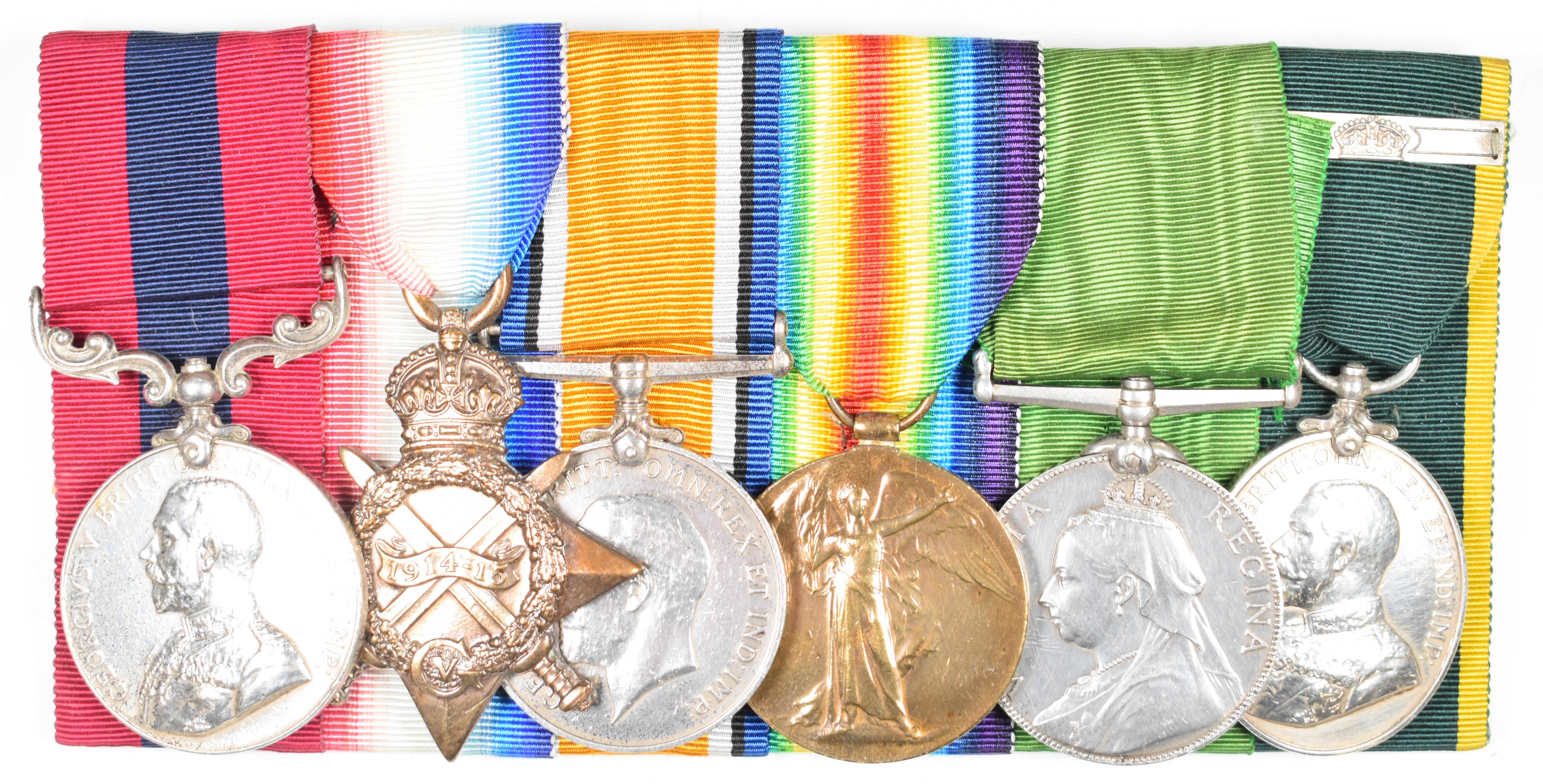 British Army Great War Worcestershire Regiment Distinguished Conduct Medal group of six, named to