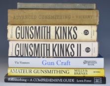 Seven Gunsmithing books comprising Gunsmith Kinks volumes I & II, Riflesmithing A Comprehensive