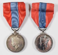 Two George VI Imperial Service Medals named to William Andrew Kennedy Wilson and Charles William