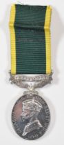 British Army George VI Territorial Efficiency Medal named to 4451554 Sgt T W Patterson, Royal